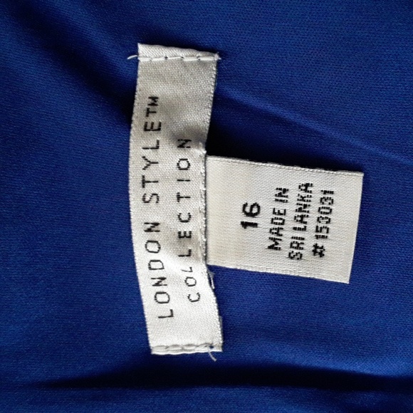 London Style Royal Blue Maxi Dress - Picture 7 of 9